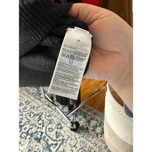 Black and White Striped V Neck Sweater